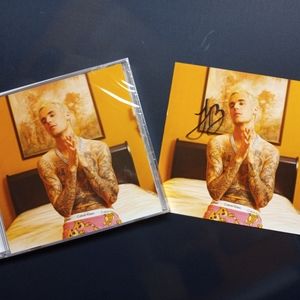 JUSTIN BEIBER AUTOGRAPHED YUUMY PROMO C.D. AD CARD!!!
